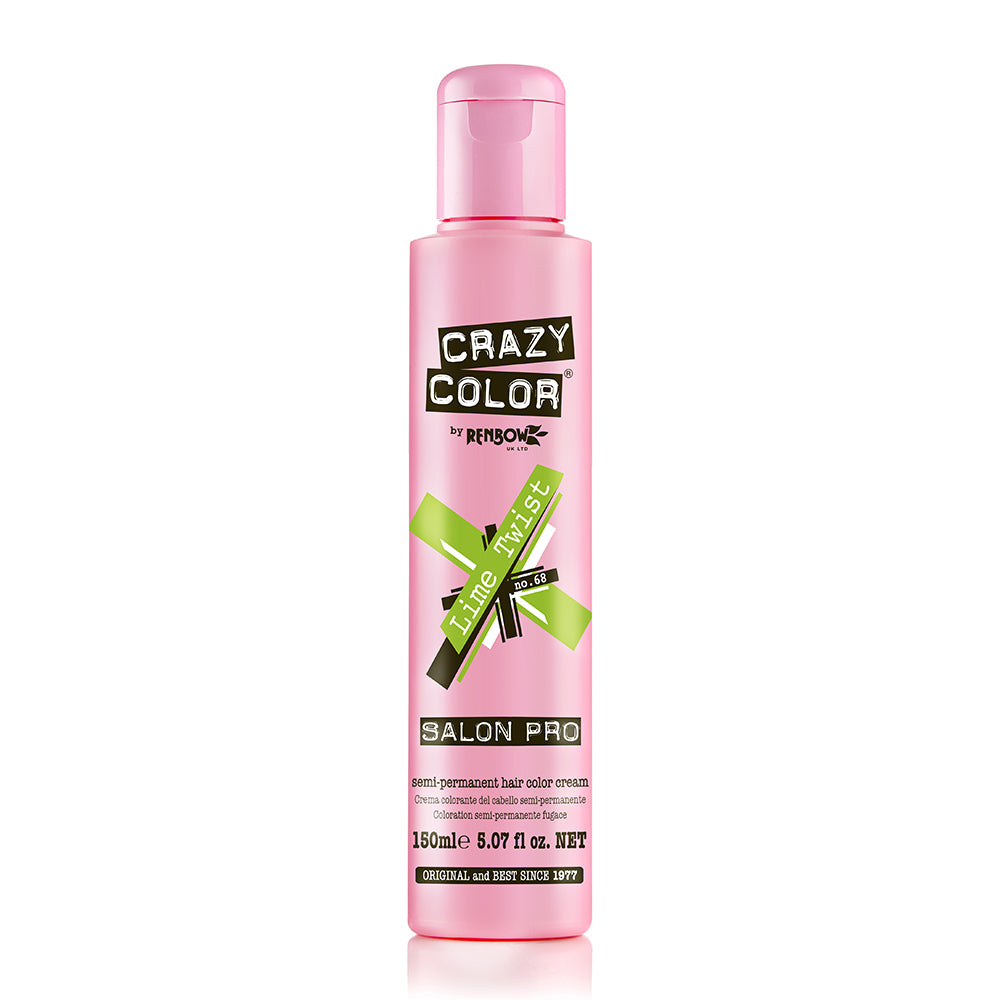 Coloration Cheveux Crazy Color Crème 68 Lime Twist 150ml 003524