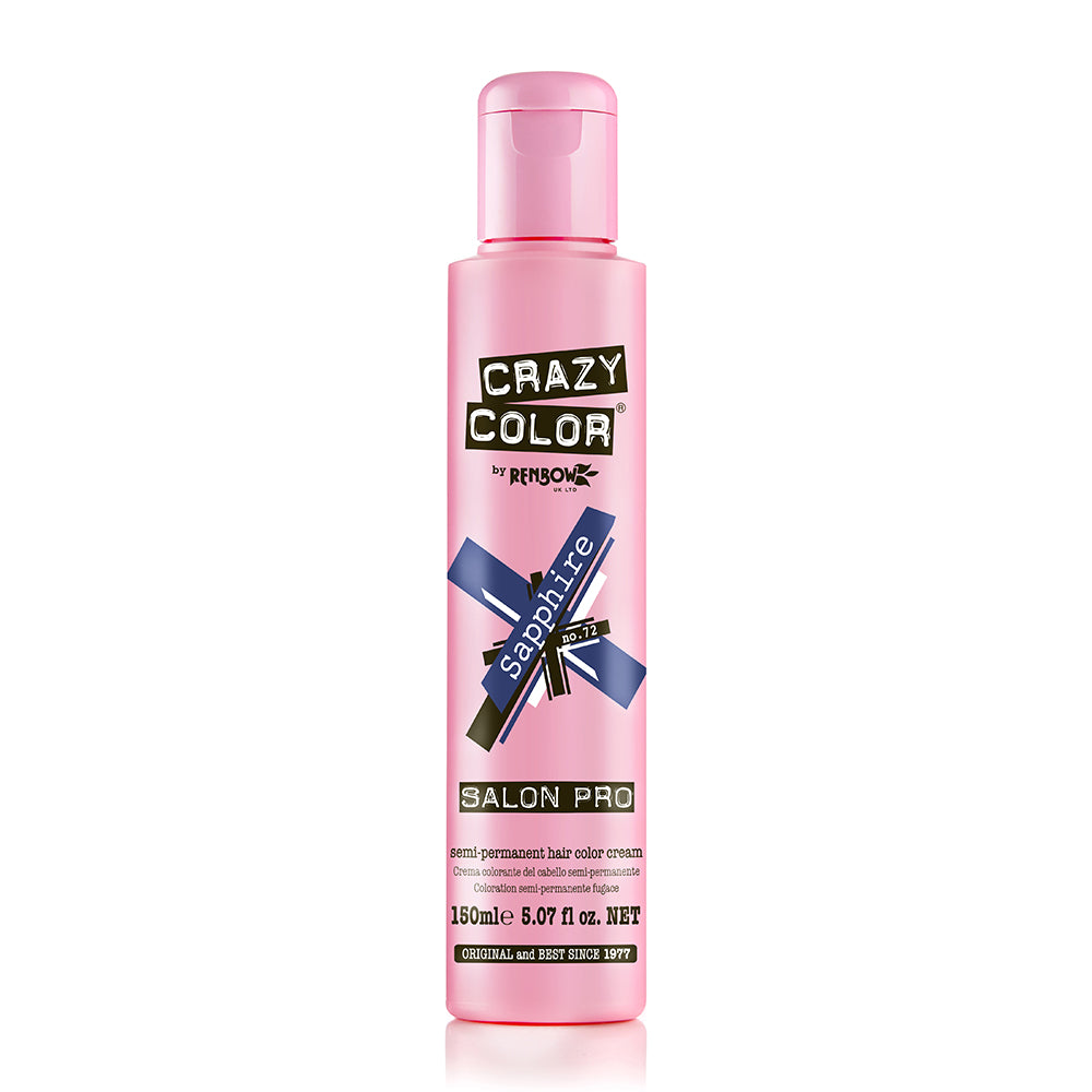 Crème Colorante Capillaire Crazy Color 72 Saphir 150ml 003528