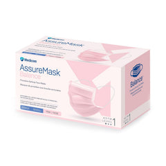 Masque de procédure à boucles auriculaires rose AssureMask Balance de Medicom
