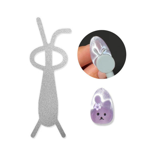 Cute Rabbit Shaped Cat Eye Magnet Set 21050