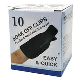 Berkeley Soak-Off Clips Noir 10 pièces NW210-BK