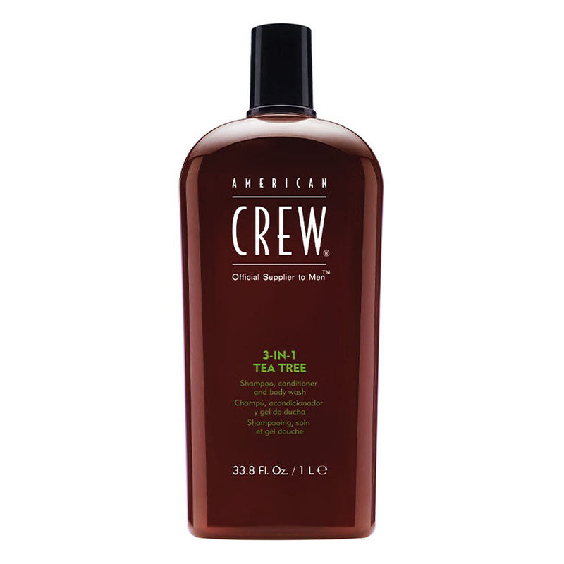 American Crew 3-EN-1 Shampoing Arbre à Thé 1L/33.8 oz 22306
