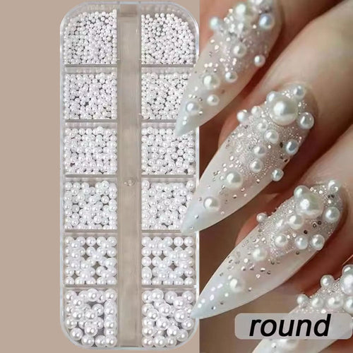 Mini Caviar Pearl Beads Nail Art Decorations 24516