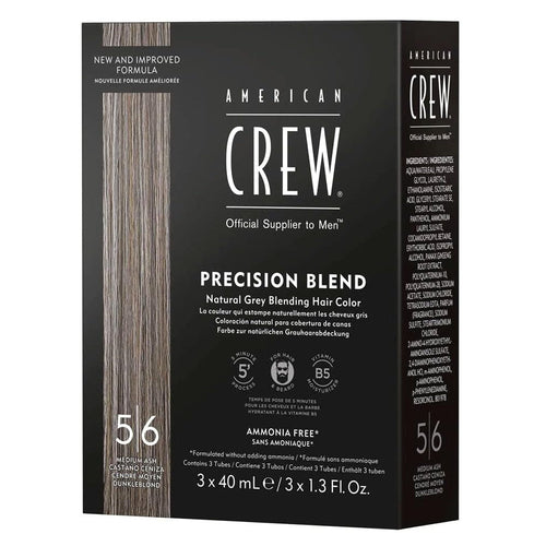 American Crew Précision Blend 5/6 Cendre Moyenne 40 ml Lot de 3 24833