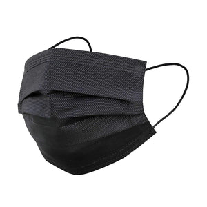 Masque facial Silk B à boucles d'oreilles, 50 pièces, noir 25968 FMB50