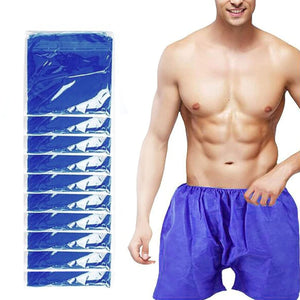 Caleçon homme jetable en soie B bleu lot de 10 DMS10 26098