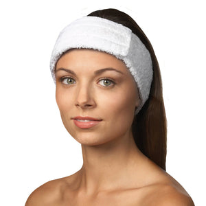 Serre-tête en soie B-Towel petite taille blanc - 26222