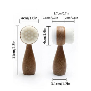 Double-Sided Exfoliator Face Cleansing Brush 26616