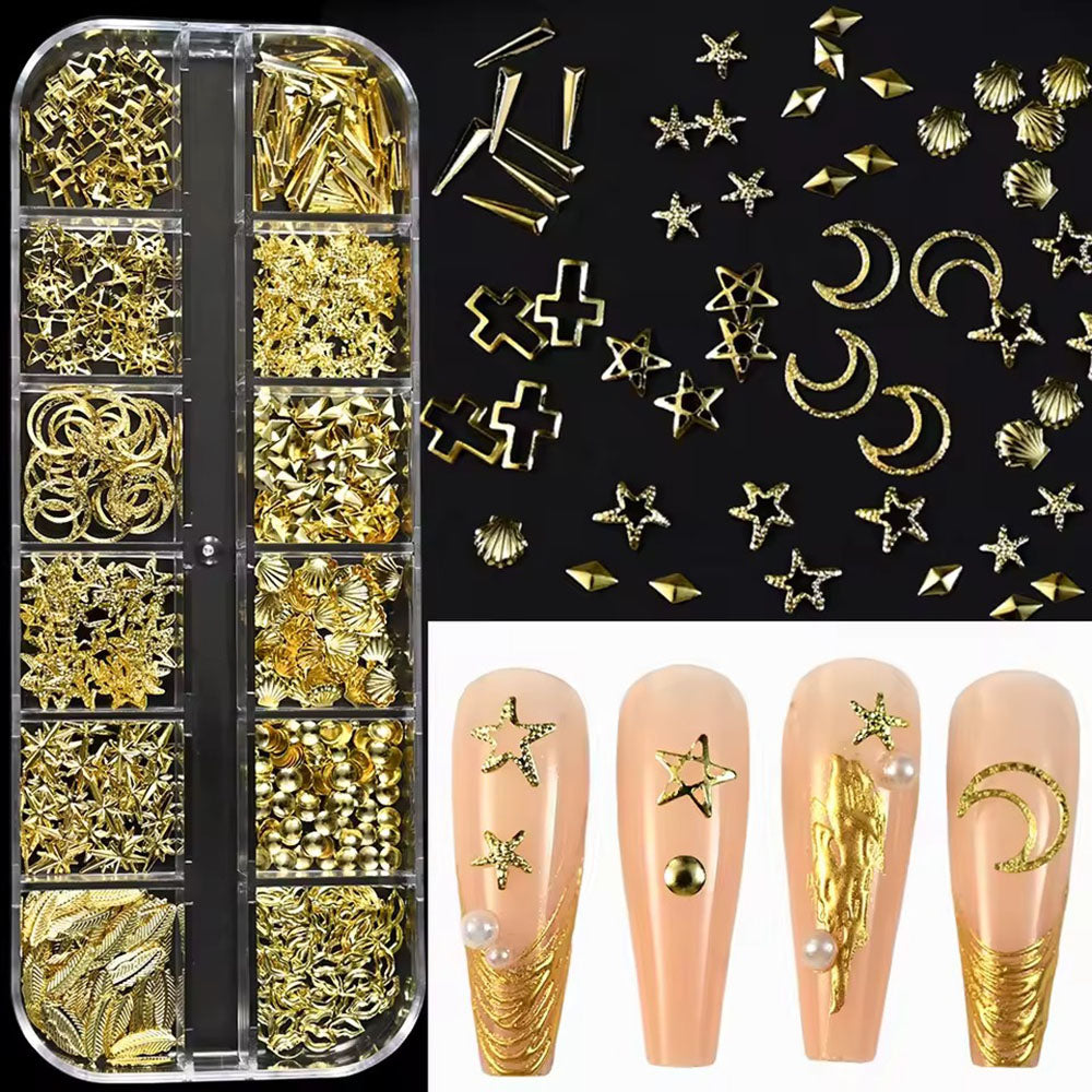 Décorations Nail Art Métal Or 30513