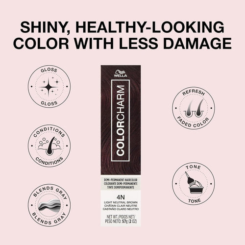 Wella Color Charm 4N Châtain Clair Neutre 57 g 31726