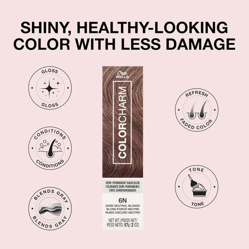 Wella C.C. Cream Hair Color 6N Dark Neutral Blonde 2oz 31727