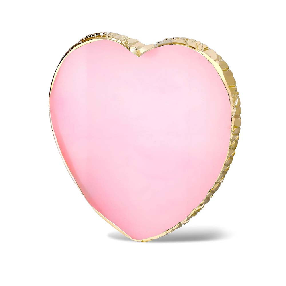 Palette de mélange pour Nail Art en forme de cœur rose 34620