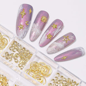 Décorations d'Ongles Métal Or 35209