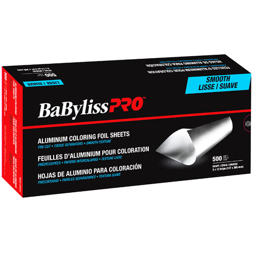 BaBylissPRO Smt Al.Papier Coloration 500 feuilles 5x12" ÉpaisBES512HUCC