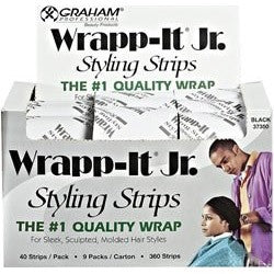 Graham Wrap-It Jr., Bandes de coiffure noires 360 bandes 37350