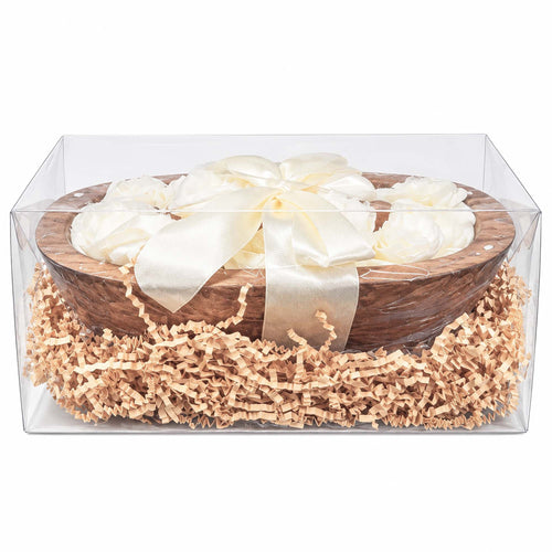 Flowers Dough Bowl Candle - White Oak & Vanilla 37512