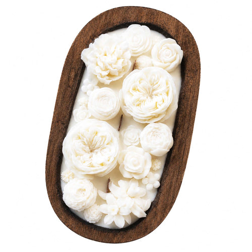 Flowers Dough Bowl Candle - Rose Garden 37513