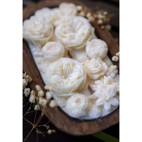 Flowers Dough Bowl Candle - Magnolia & Peony 37515