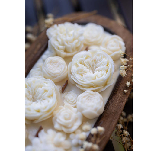 Bougie Bol à Pâte Fleurs - Non parfumée 37520