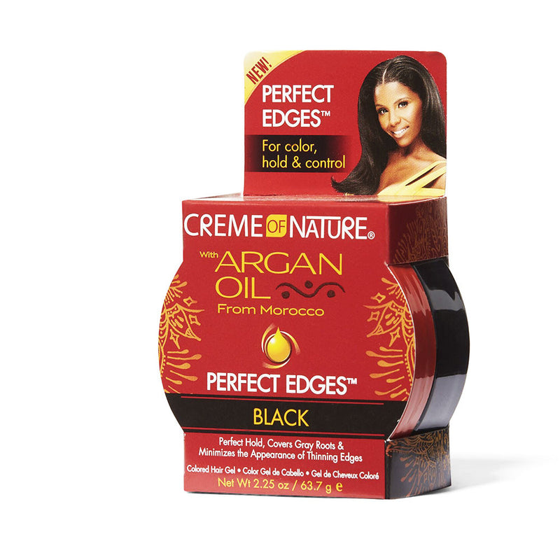 Gel Coiffant Crème Of Nature Perfect Edges 2,25 oz Noir 39765