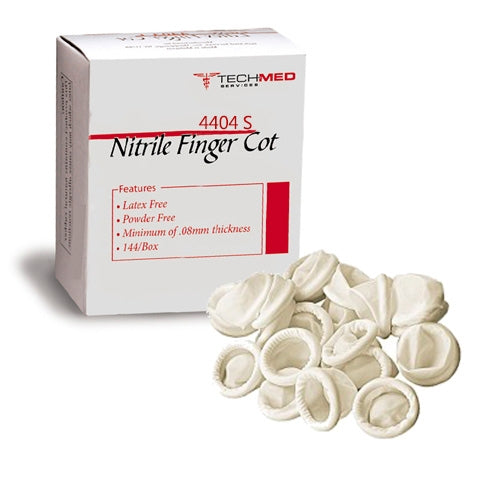 TechMed Nitrile Finger Cot 144 Pcs, Small - 4404S