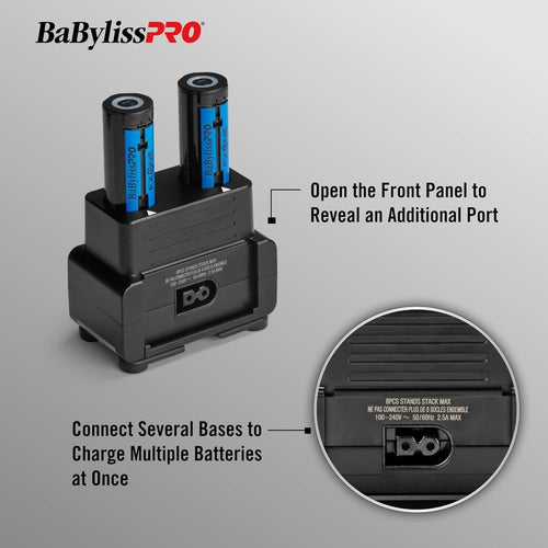 BaBylissPRO FXONE Chargeur double préemballé FXC2BPPK 49059