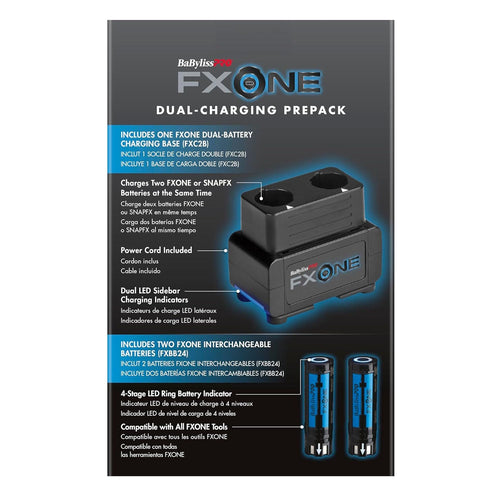 BaBylissPRO FXONE Chargeur double préemballé FXC2BPPK 49059
