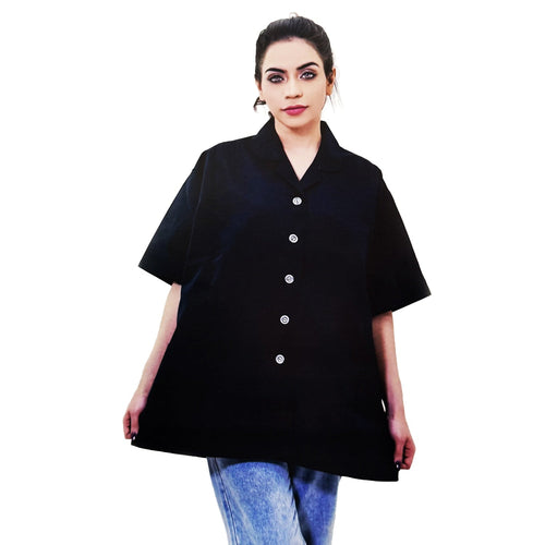 Silver Star Lab Coat Black SS-005 L 50141