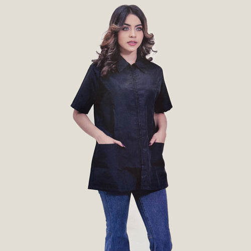 Blouse de laboratoire Silver Star noire SS-001 M 50161