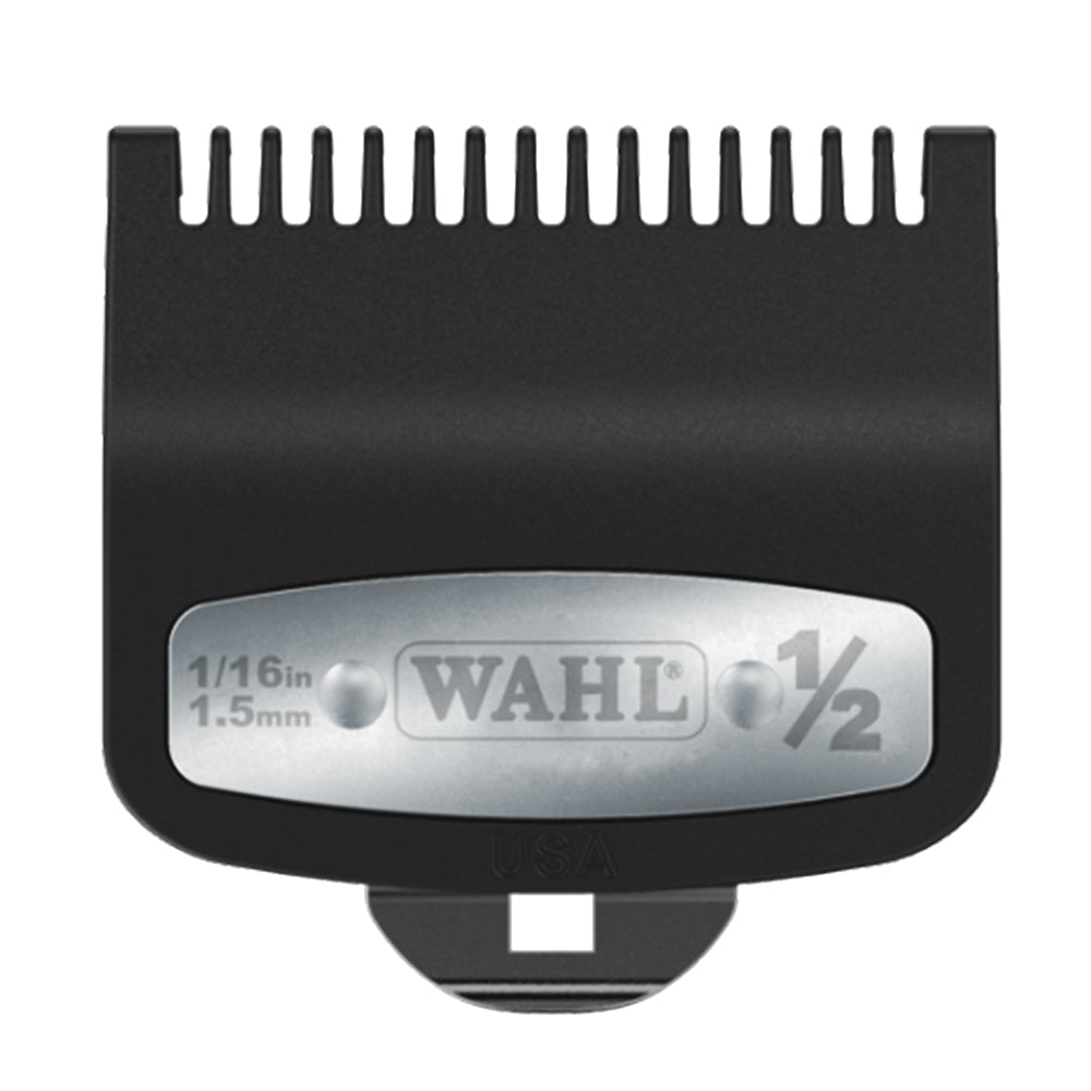 Guide de coupe de qualité supérieure Wahl avec clip en métal 1/2" Noir 53108