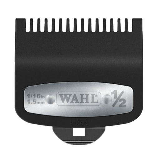 Guide de coupe de qualité supérieure Wahl avec clip en métal 1/2" Noir 53108