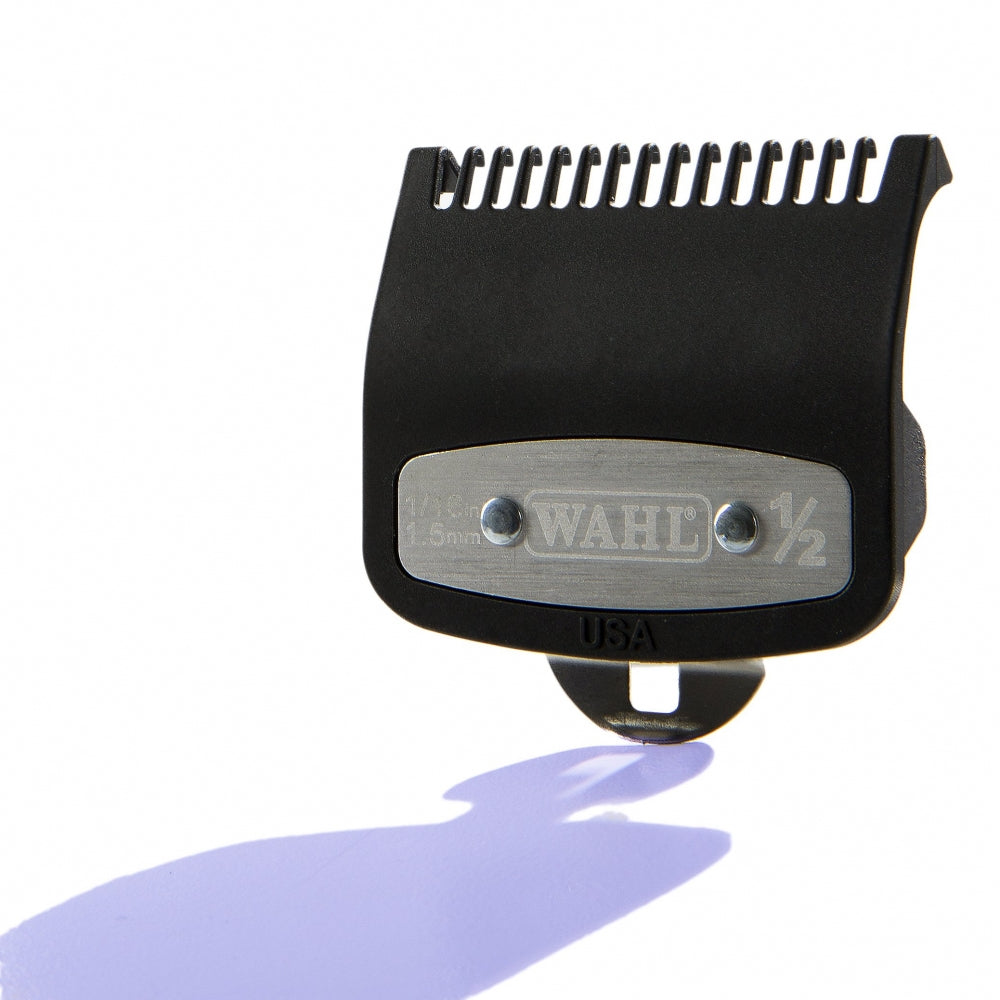 Guide de coupe de qualité supérieure Wahl avec clip en métal 1/2" Noir 53108