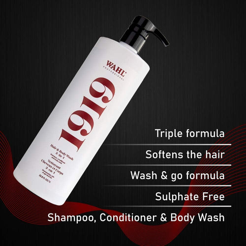 Wahl 1919 Hair & Body Wash 3-IN-1 33.8 fl oz/1L 54247
