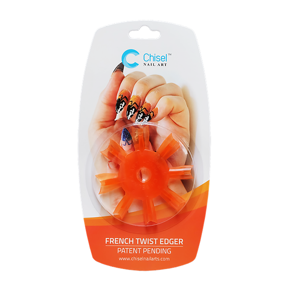Chisel Nail Art Brevet en instance - Emporte-pièce French Twist Orange