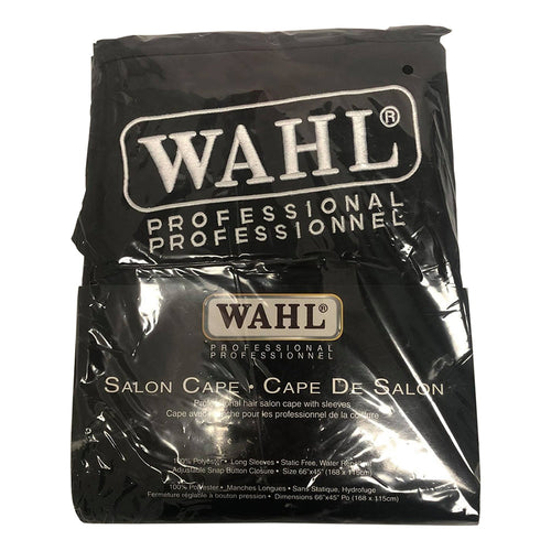 Cape de salon Wahl avec manches noir 168 cm x 114 cm 56762