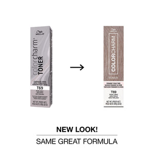 Wella Color Charm Toner Pearl Gray T69 2 oz 57286