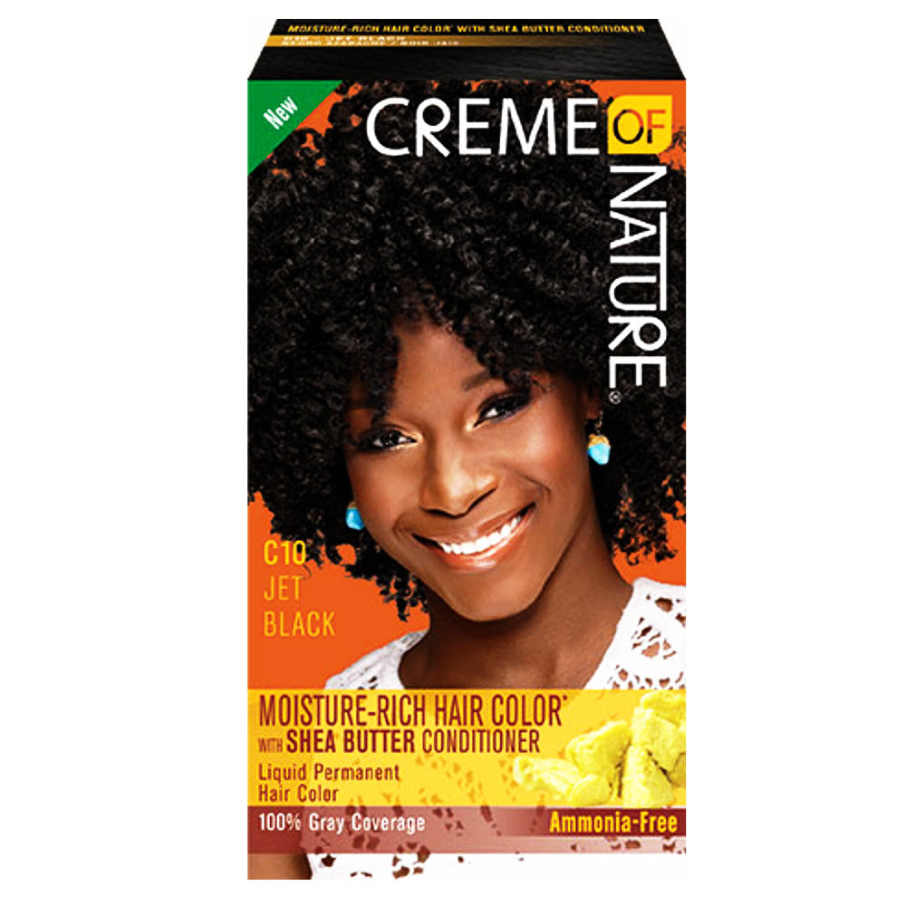 Creme Of Nature Coloration/Après-shampoing C10 Jet Black 64010