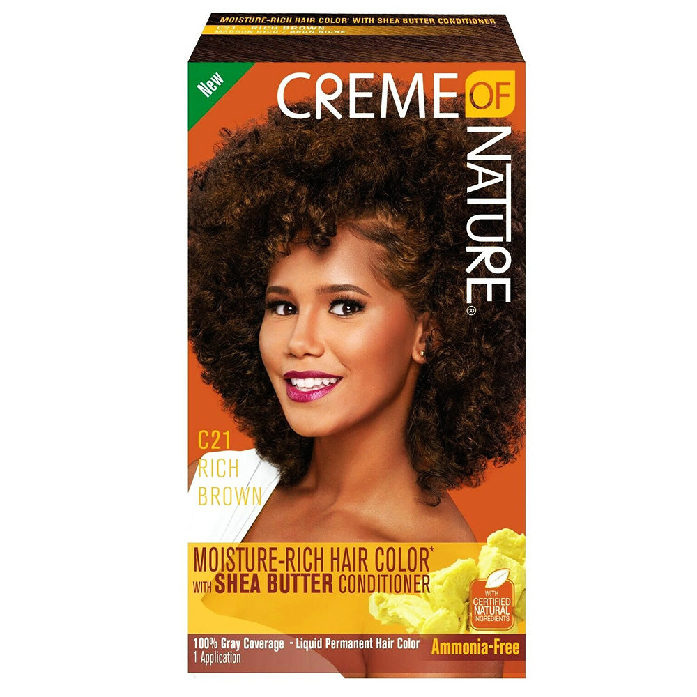 Creme Of Nature Coloration/Après-shampooing C21 Brun Riche 64021