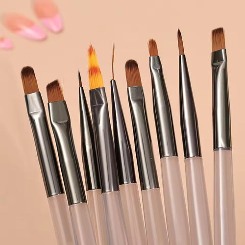 Gel Art Nail Brushes Set 9pcs 09016