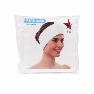 Serre-tête éponge grande taille blanc Silver Star BeautyTerry 22101