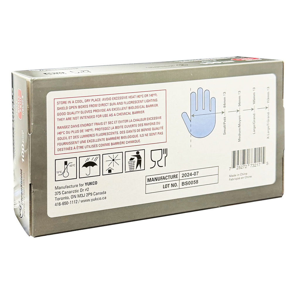 Gants d'examen en nitrile CleanShield noirs 100 pièces Small 110BLK