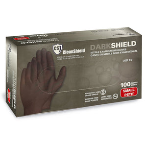 Gants d'examen en nitrile CleanShield noirs 100 pièces Small 110BLK