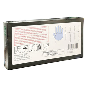 Gants d'examen en nitrile CleanShield noirs 100 pièces Taille L 130BLK