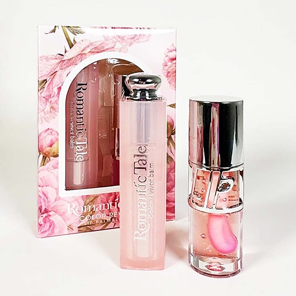 Coffret Baume à Lèvres et Huile à Lèvres Révélateurs de Couleur Romantic Tale RT-8256