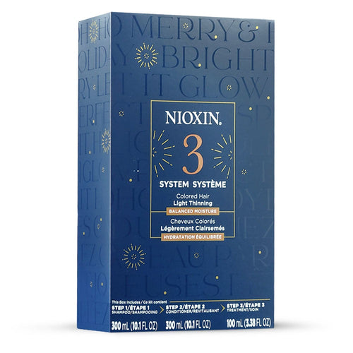 Nioxin 3 Cheveux Colorés Affinés Léger Kit B/Hydratation 05103