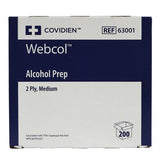 Covidien Webcol Tampon d'alcool moyen 2 plis 63001