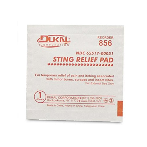 Dukal Sting Relief Pads 1500 Pads - #856-1000