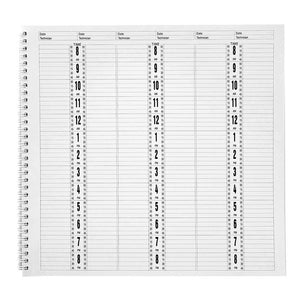 Deluxe Salon Appointment Book - 6 Column Flower AB116 20128