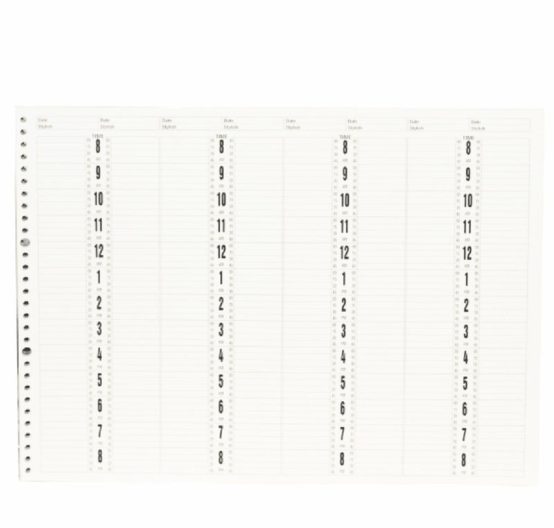 Recharge de l'agenda Daniel Stone 8 colonnes, 200 pages, AB228R
