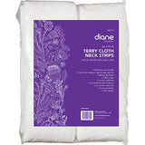 Bandes de cou en tissu éponge Diane By Fromm Blanches, paquet de 36 D8320